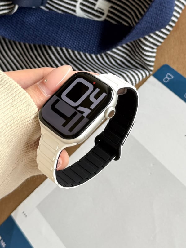 Magnetinis silikono laikrodžio dirželis Apple Watch — magnetinis užsegimas, pritaikomas sąsajos dydis