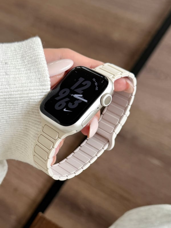 Magnetinis silikono laikrodžio dirželis Apple Watch — magnetinis užsegimas, pritaikomas sąsajos dydis