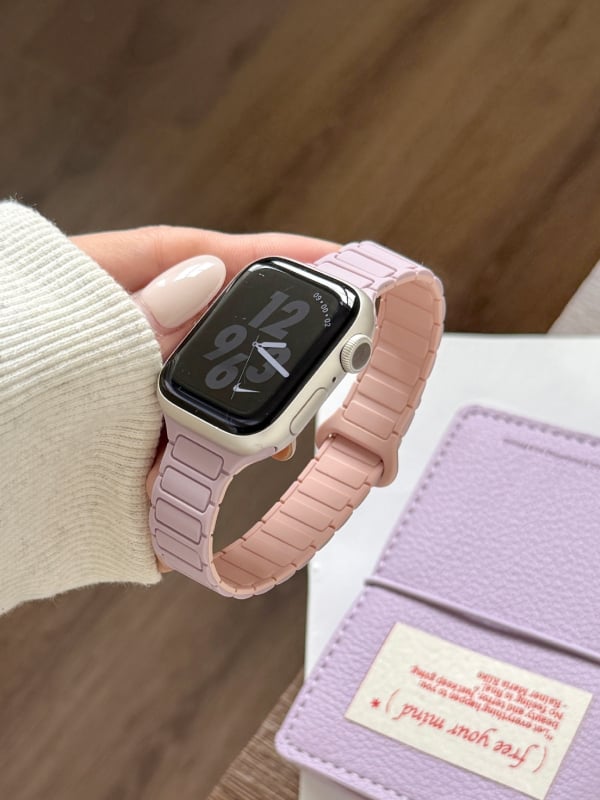 Magnetinis silikono laikrodžio dirželis Apple Watch — magnetinis užsegimas, pritaikomas sąsajos dydis