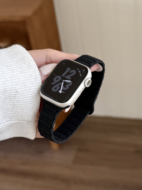 Magnetinis silikono laikrodžio dirželis Apple Watch — magnetinis užsegimas, pritaikomas sąsajos dydis