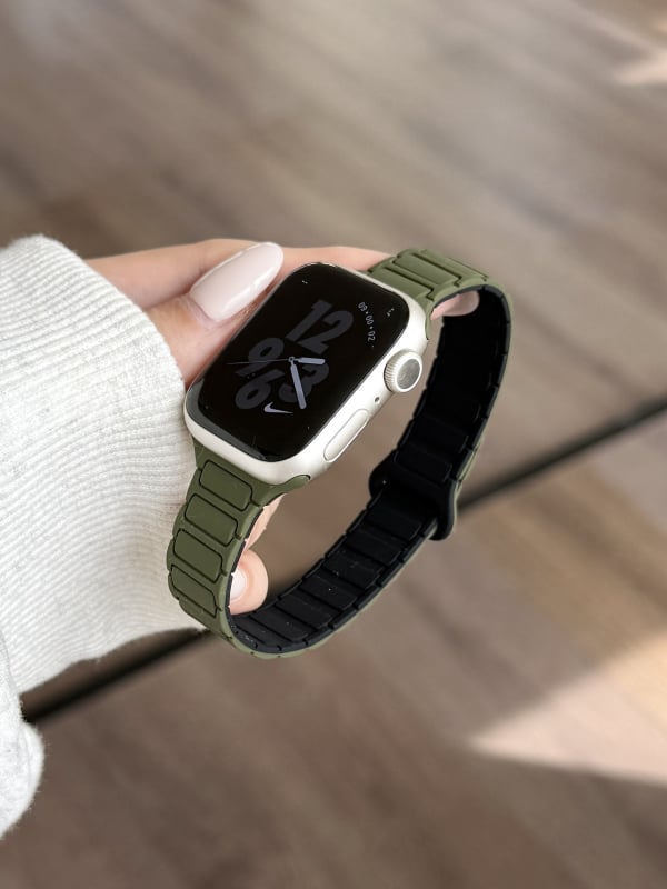Magnetinis silikono laikrodžio dirželis Apple Watch — magnetinis užsegimas, pritaikomas sąsajos dydis