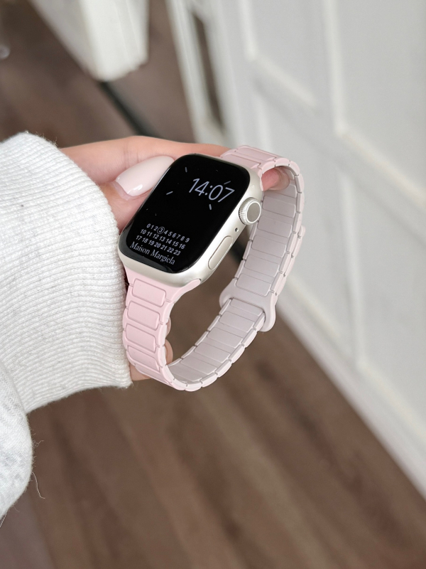 Magnetinis silikono laikrodžio dirželis Apple Watch — magnetinis užsegimas, pritaikomas sąsajos dydis