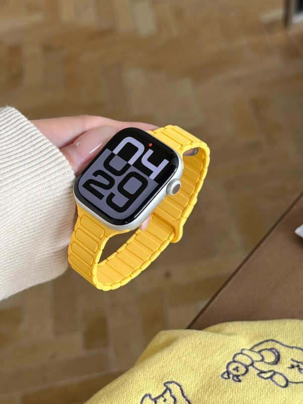 Magnetinis silikono laikrodžio dirželis Apple Watch — magnetinis užsegimas, pritaikomas sąsajos dydis