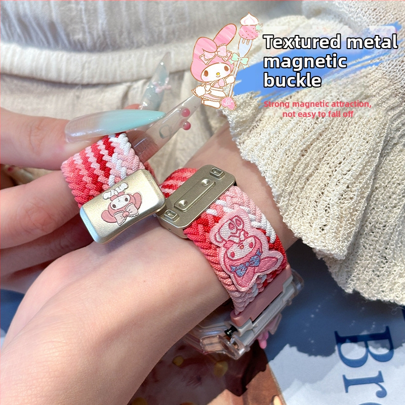 Náramok na hodinky Little Genius – nylonové opletenie, magnetická pracka, moderný štýl