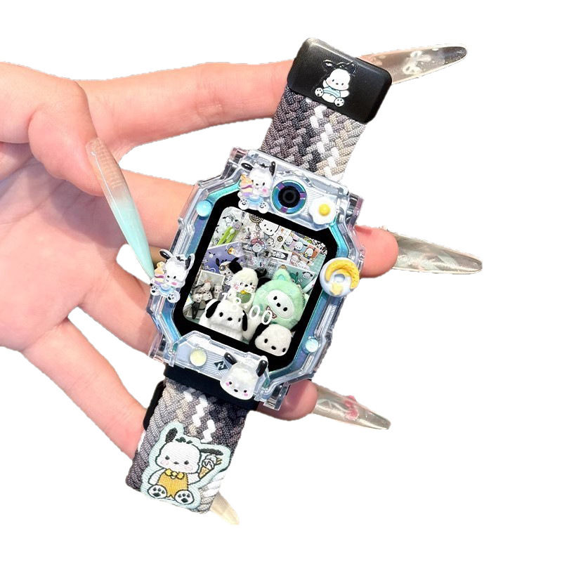 Little Genius laikrodžio dirželis — nailono pynimas, magnetinis užsegimas, madingas stilius