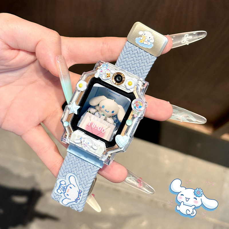 Little Genius laikrodžio dirželis — nailono pynimas, magnetinis užsegimas, madingas stilius