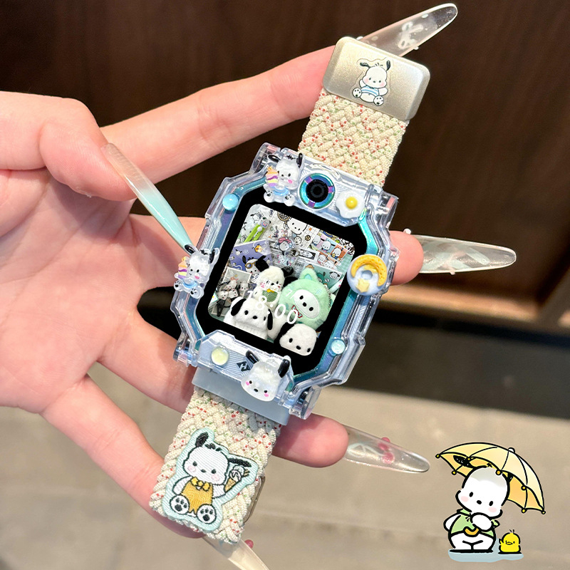 Little Genius laikrodžio dirželis — nailono pynimas, magnetinis užsegimas, madingas stilius