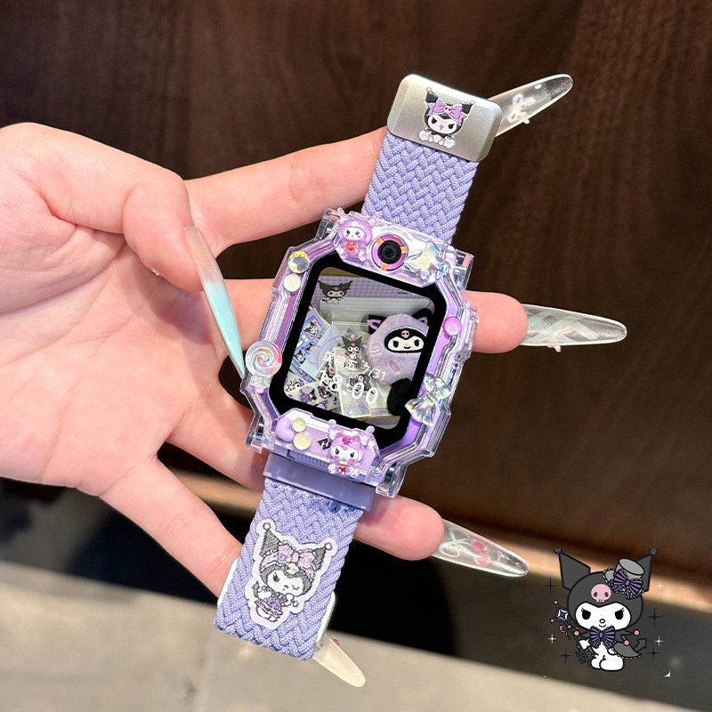 Little Genius laikrodžio dirželis — nailono pynimas, magnetinis užsegimas, madingas stilius