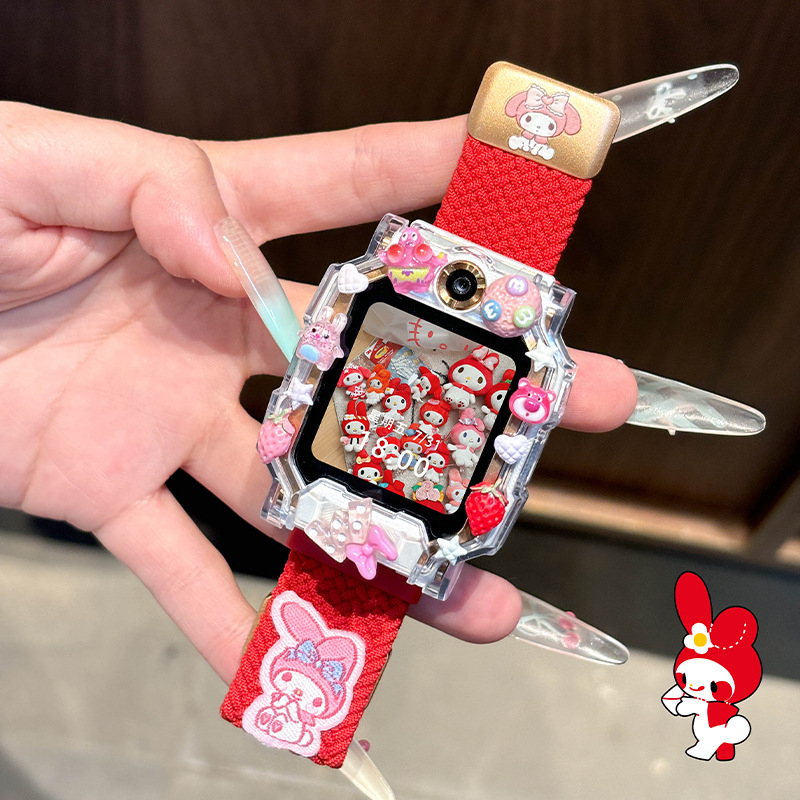 Little Genius laikrodžio dirželis — nailono pynimas, magnetinis užsegimas, madingas stilius