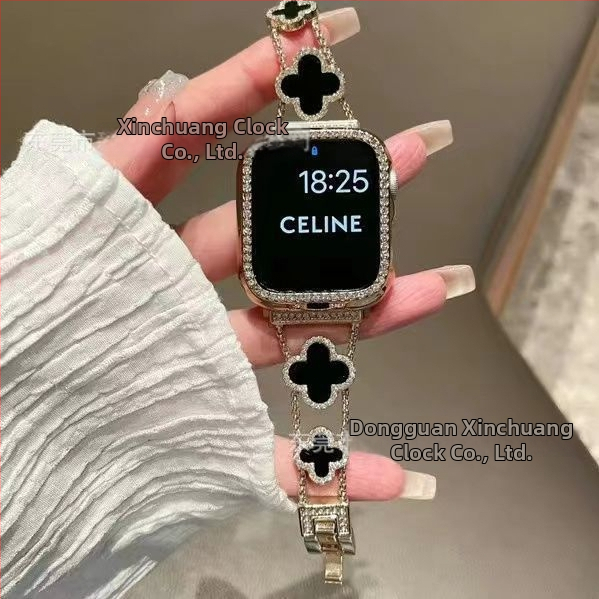 Gucini nerūdijančio plieno laikrodžio dirželis su keturių lapų dobilo motyvu Apple Watch, 20/22 mm, 45 g