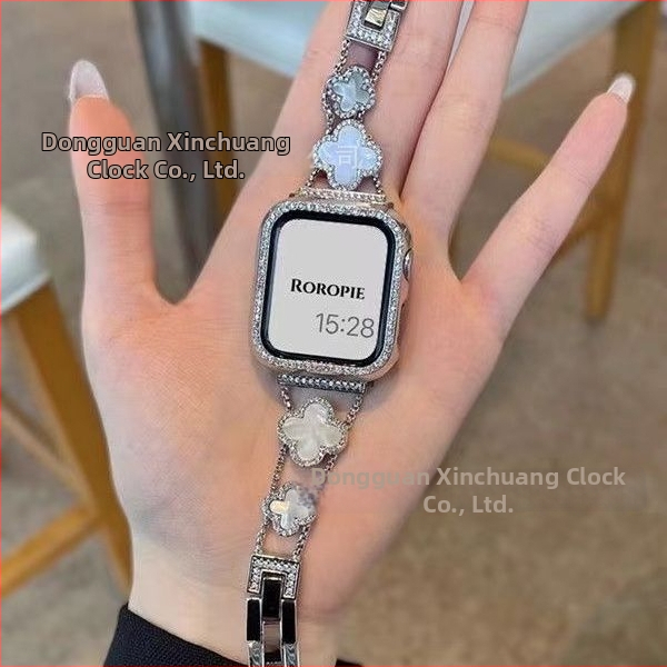 Gucini nerūdijančio plieno laikrodžio dirželis su keturių lapų dobilo motyvu Apple Watch, 20/22 mm, 45 g