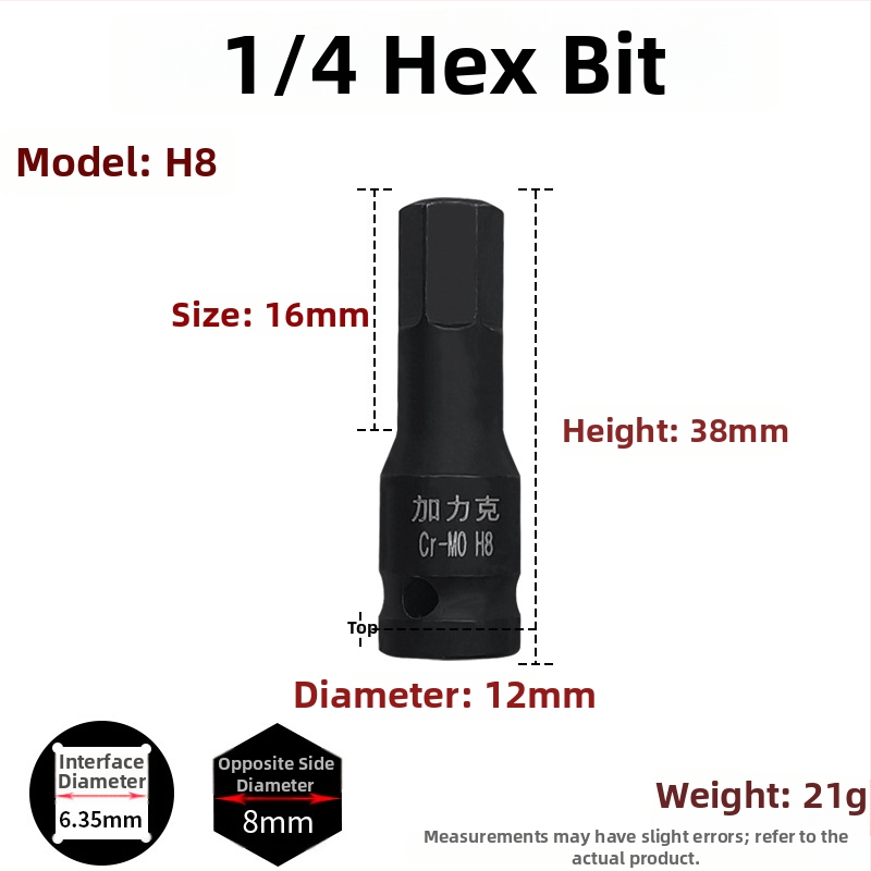 Galic pneumatický rýchly bit s hex zásuvkou, chróm-molybdenová oceľ, Zhejiang pôvod