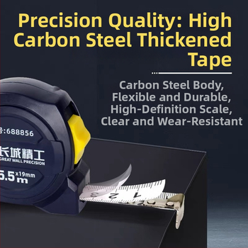 Great Wall Seiko mérőszalag – magas széntartalmú acél, három fék, Luban vonalzó