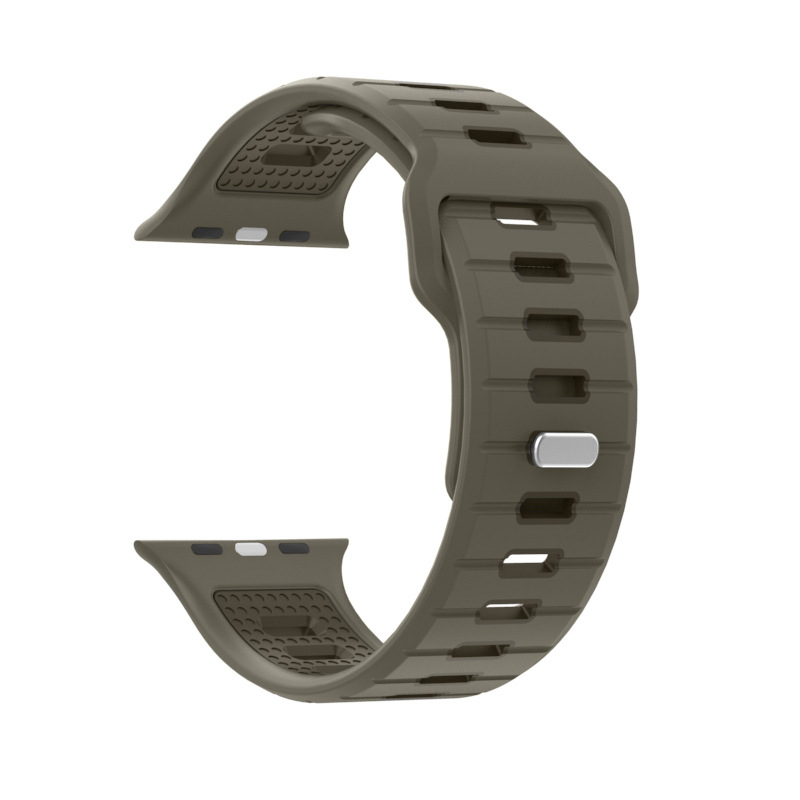 Siliconinė Apple Watch juostelė, madingas dizainas, 25 g, spaudžiamasis užsegimas, pritaikomos jungties konfiguracijos