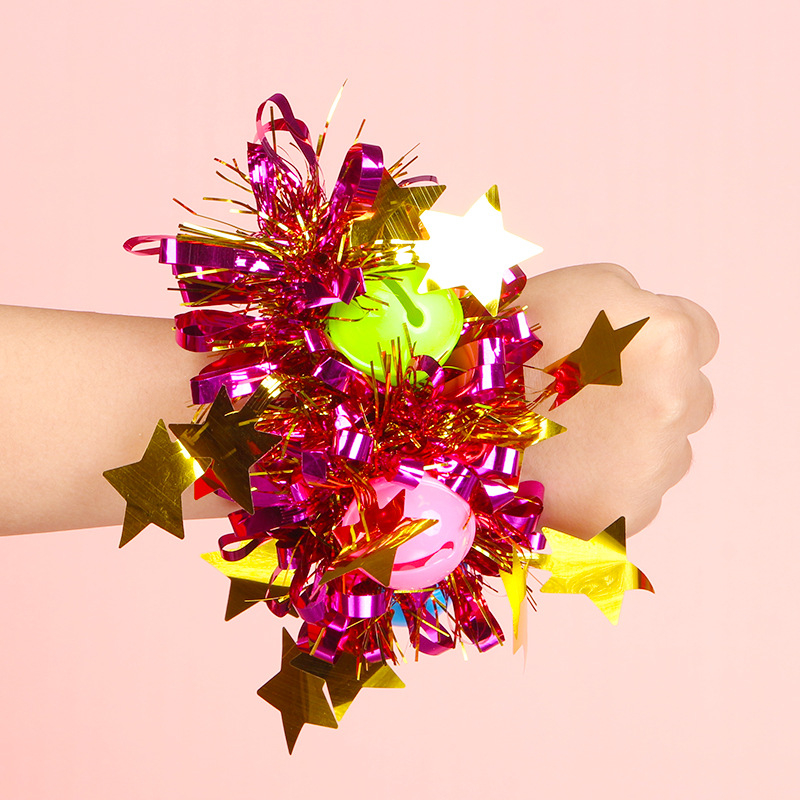 Еластично цветче за китка със звънче за детски танцови представления