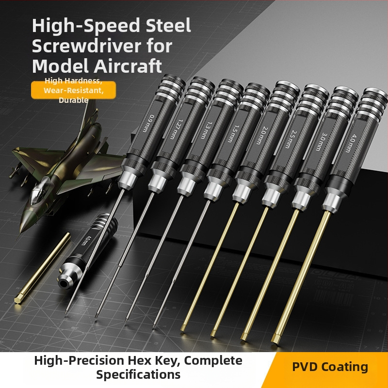 Sada šesťuholníkových skrutkovačov a kľúčov pre modely lietadiel, VDE izolačný materiál, viac ako 200 súprav, určené na stavebné použitie, tvar: rezací nástroj