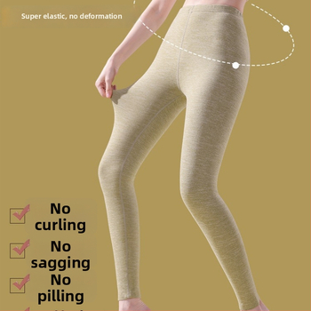 Siltuma šķiedras termālās bikses ar spandexu, brīvā piegriezuma, vidēja biezuma, saglabā siltumu