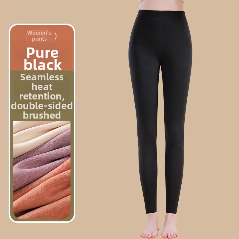 Siltuma šķiedras termālās bikses ar spandexu, brīvā piegriezuma, vidēja biezuma, saglabā siltumu