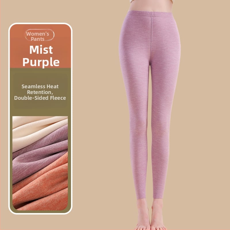 Siltuma šķiedras termālās bikses ar spandexu, brīvā piegriezuma, vidēja biezuma, saglabā siltumu