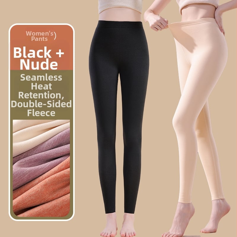 Siltuma šķiedras termālās bikses ar spandexu, brīvā piegriezuma, vidēja biezuma, saglabā siltumu