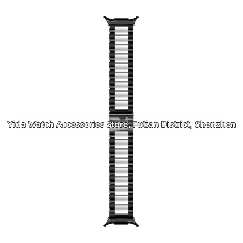 Nerūdijančio plieno apyrankė Samsung Galaxy Watch7 Ultra, sulankstomas užsegimas, verslo stilius, svoris 100 g