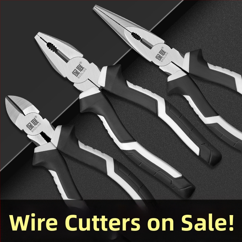 Kliešte s ihlovitou a diagonálnou špičkou pre elektrikárov, úsporné, priemyselnej triedy ručné kliešte