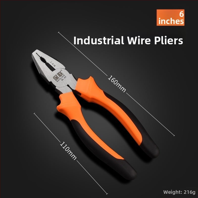 Клещи с игловиден нос и диагонален нос за електротехници, спестяващи усилия, индустриално качество, ръчни клещи