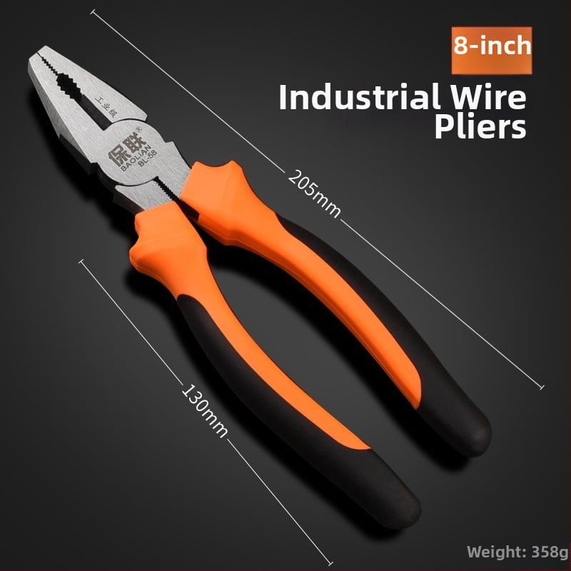 Клещи с игловиден нос и диагонален нос за електротехници, спестяващи усилия, индустриално качество, ръчни клещи