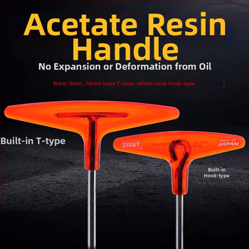 Σετ κατσαβιδιών με εξάγωνη υποδοχή και επεκτειόμενη λαβή Τ, μοντέλο 018l–2h, χρωμιοβάνιο ατσάλι, μετρικό, προέλευση Ιαπωνία