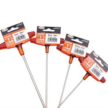 Σετ κατσαβιδιών με εξάγωνη υποδοχή και επεκτειόμενη λαβή Τ, μοντέλο 018l–2h, χρωμιοβάνιο ατσάλι, μετρικό, προέλευση Ιαπωνία