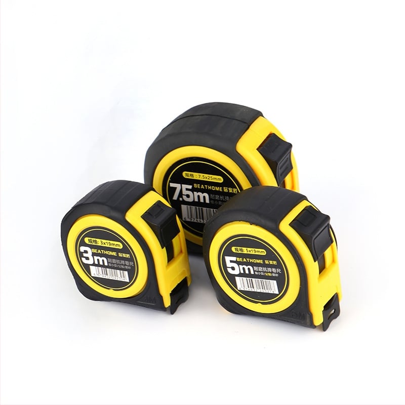 Рулетка с ABS удебелен корпус, износоустойчива халка, Luban стоманена лента, метрични и инчови формати