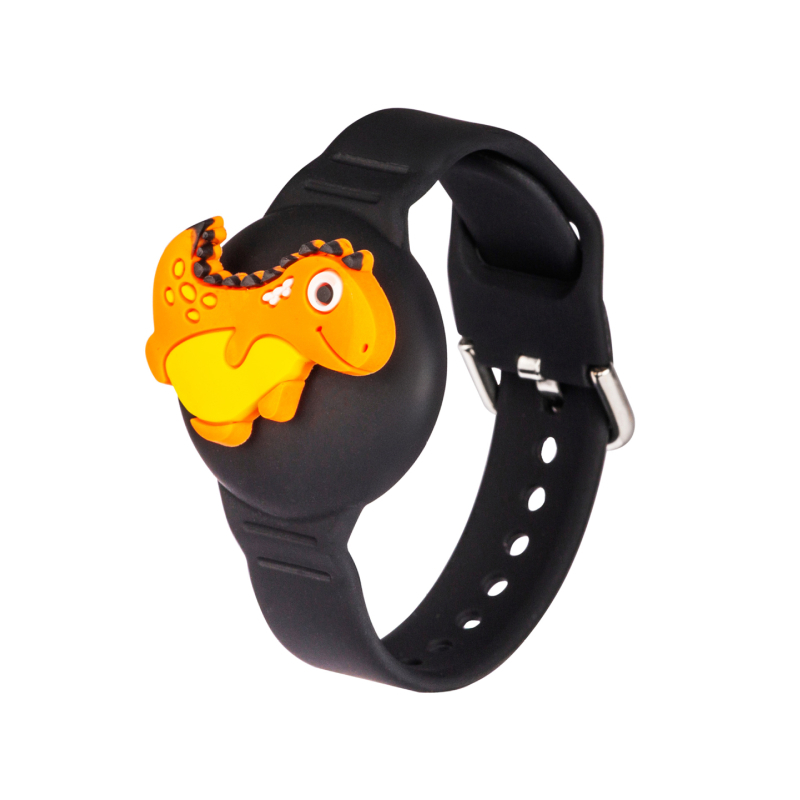 AirTag защитен силиконов калъф за деца с сменяема карикатурна гривна — модел AT-70