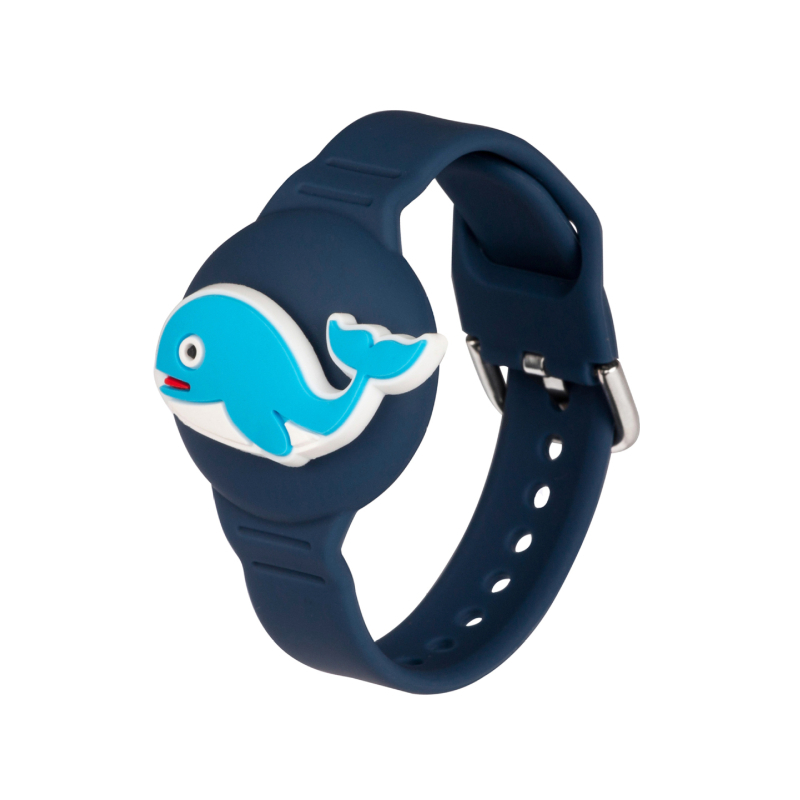 AirTag защитен силиконов калъф за деца с сменяема карикатурна гривна — модел AT-70