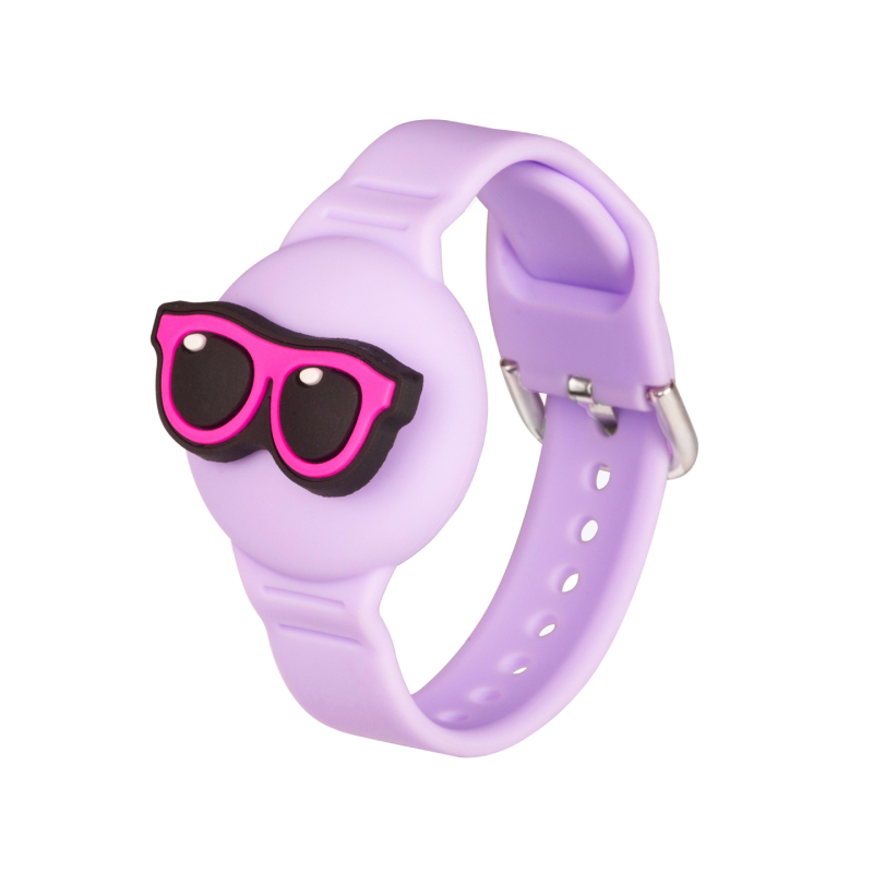 AirTag защитен силиконов калъф за деца с сменяема карикатурна гривна — модел AT-70