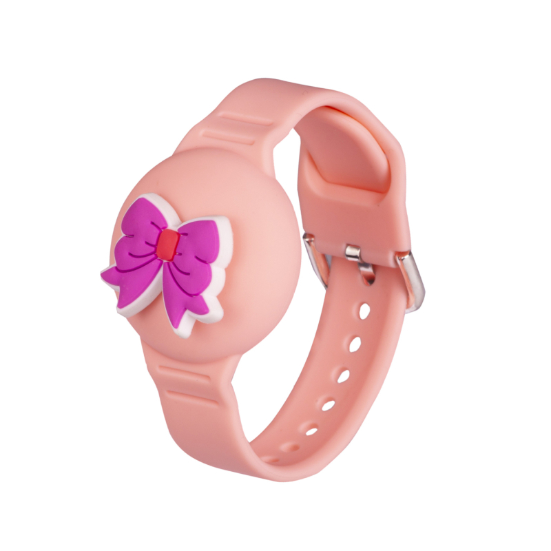 AirTag защитен силиконов калъф за деца с сменяема карикатурна гривна — модел AT-70