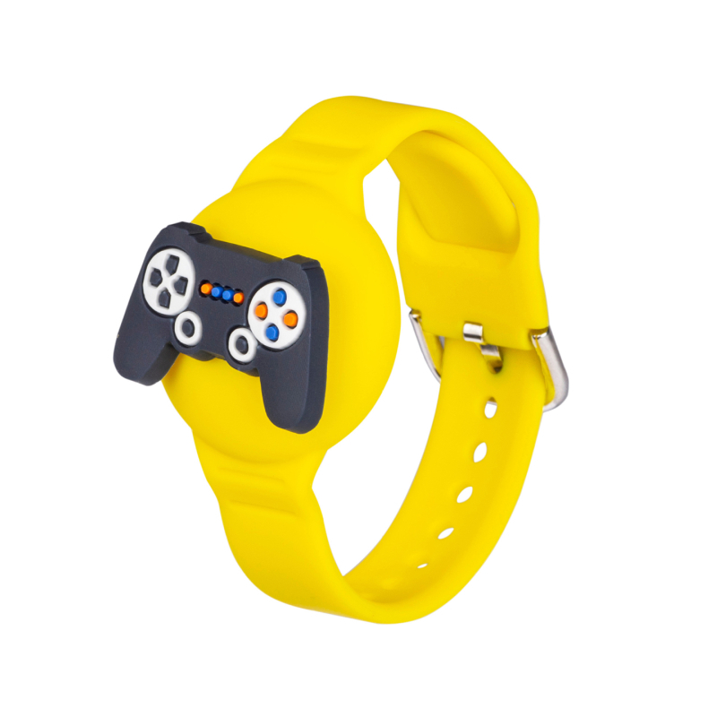 AirTag защитен силиконов калъф за деца с сменяема карикатурна гривна — модел AT-70