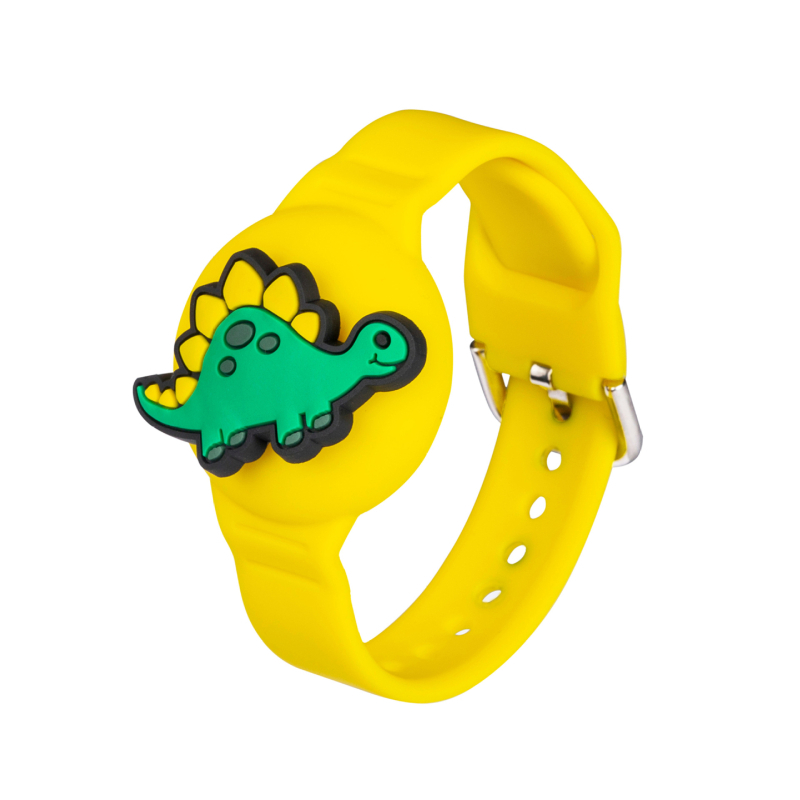 AirTag защитен силиконов калъф за деца с сменяема карикатурна гривна — модел AT-70