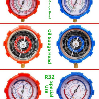 Συσκευή βαλβίδων: διακόπτης και τριόδρομη βαλβίδα, πιεσόμετρο, οπτικό παράθυρο ψυκτικού, εκκενωτικό βαλβίδας