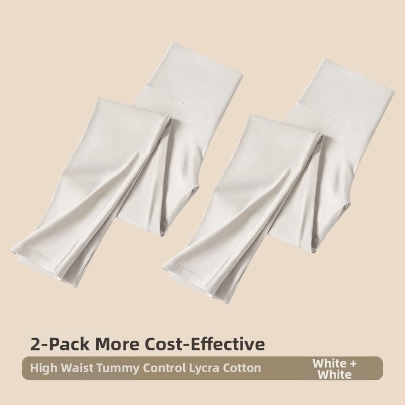 Moterims aukštos juosmens medvilniniai leggingai – kūno formavimas, pilvo kontrolė, šilta, be siūlių (95–100% medvilnės)