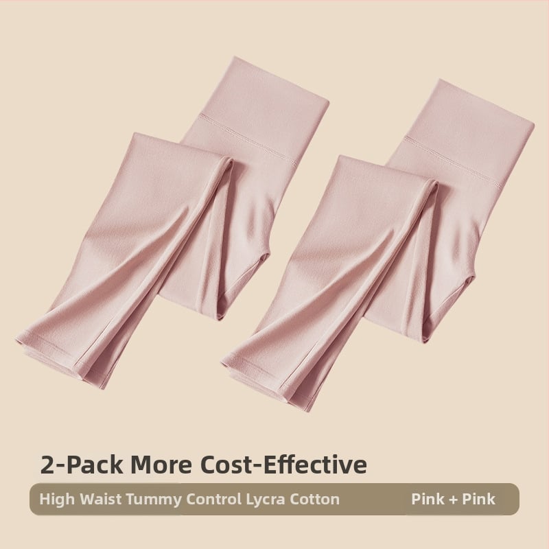Moterims aukštos juosmens medvilniniai leggingai – kūno formavimas, pilvo kontrolė, šilta, be siūlių (95–100% medvilnės)