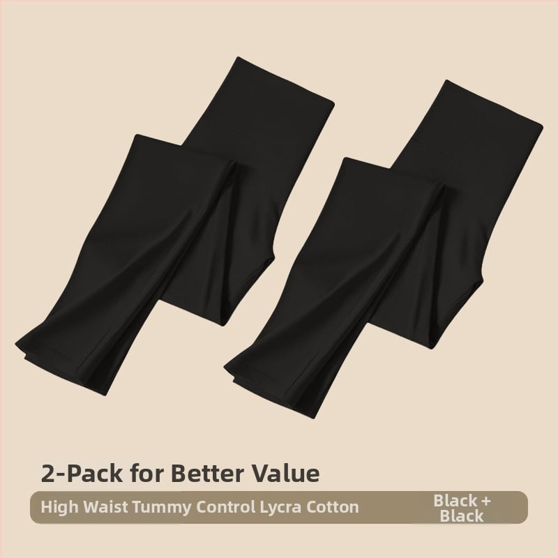 Moterims aukštos juosmens medvilniniai leggingai – kūno formavimas, pilvo kontrolė, šilta, be siūlių (95–100% medvilnės)