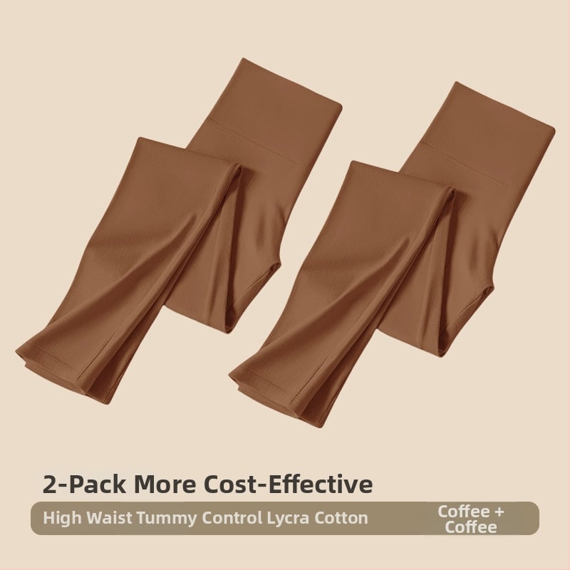 Moterims aukštos juosmens medvilniniai leggingai – kūno formavimas, pilvo kontrolė, šilta, be siūlių (95–100% medvilnės)