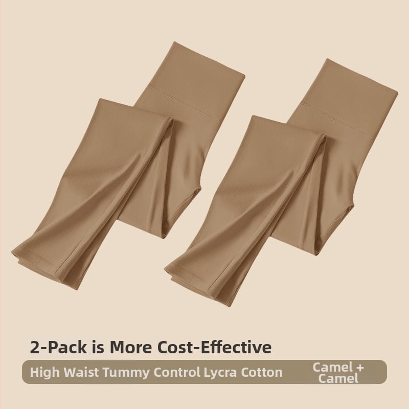 Moterims aukštos juosmens medvilniniai leggingai – kūno formavimas, pilvo kontrolė, šilta, be siūlių (95–100% medvilnės)