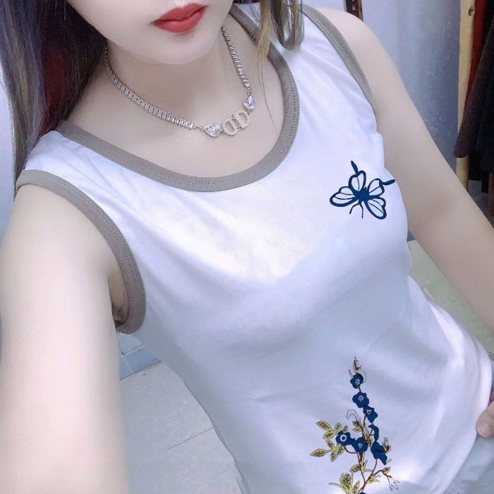 Top dama cu bretele – model bloc, lungime scurtă, material chenille, poliester 90–95%, primăvara 2025