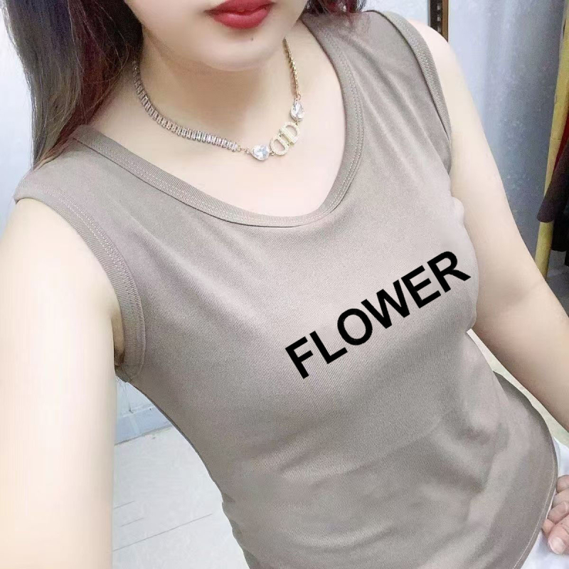 Top dama cu bretele – model bloc, lungime scurtă, material chenille, poliester 90–95%, primăvara 2025