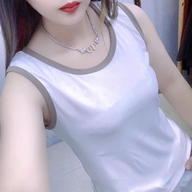 Top dama cu bretele – model bloc, lungime scurtă, material chenille, poliester 90–95%, primăvara 2025