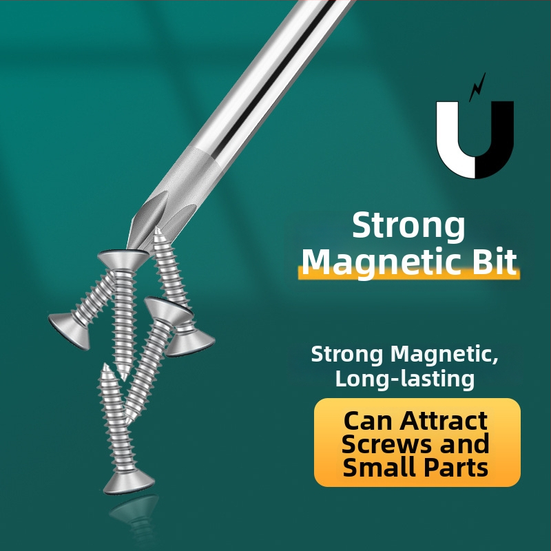 Εκτεταμένο κατσαβίδι με κεφαλές Phillips και επίπεδη, μακρύ άξονας και μακριά λαβή, χρωμιο-βανάδιο ατσάλι