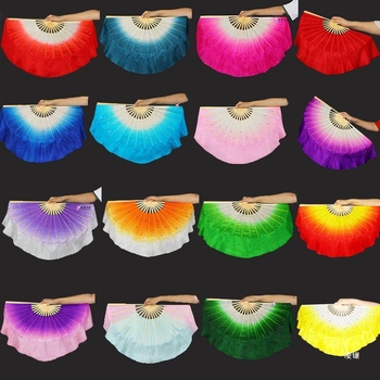 Двустранен танцов фен в Yangko стил с лампа-фон с цветя за деца, за изпълнения в детска градина и начално училище; Марка: Other; Пуснат през лято 2021