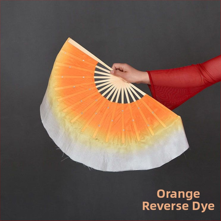 Двустранен танцов фен в Yangko стил с лампа-фон с цветя за деца, за изпълнения в детска градина и начално училище; Марка: Other; Пуснат през лято 2021