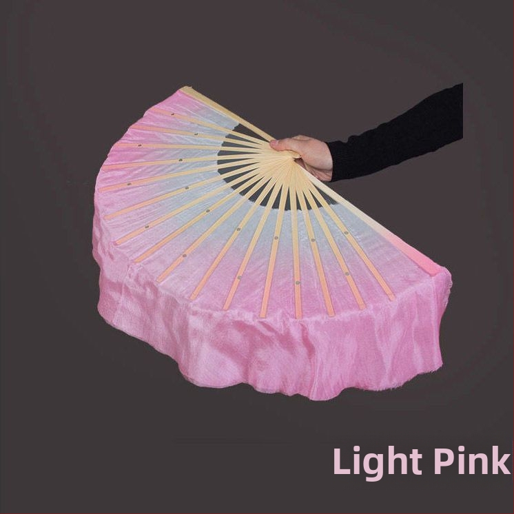 Двустранен танцов фен в Yangko стил с лампа-фон с цветя за деца, за изпълнения в детска градина и начално училище; Марка: Other; Пуснат през лято 2021